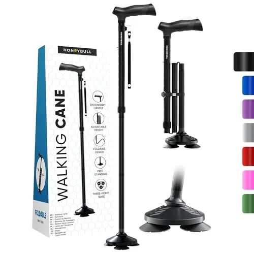 HONEYBULL Walking Cane Review: Foldable Support Cane