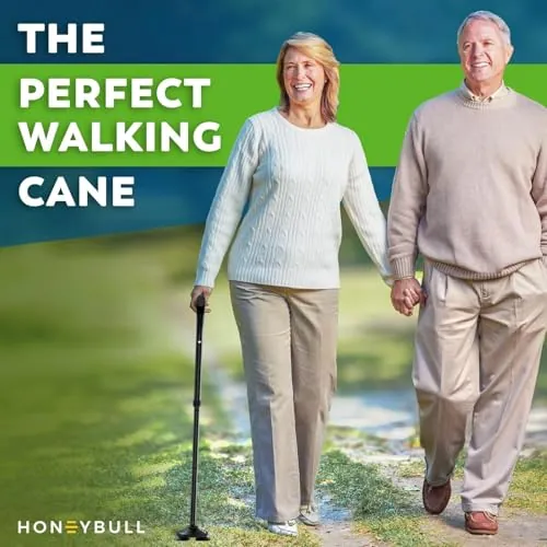 HONEYBULL Walking Cane Review: Foldable Support Cane image 2