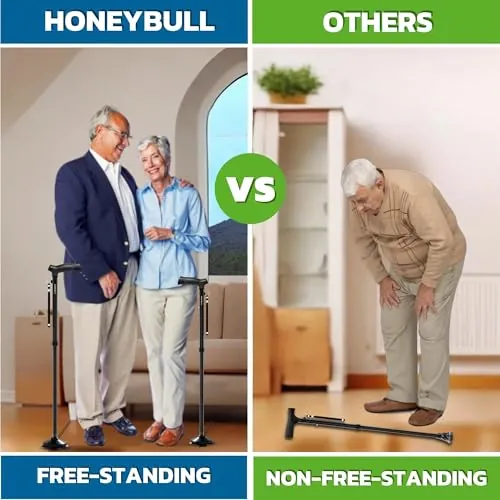 HONEYBULL Walking Cane Review: Foldable Support Cane image 5