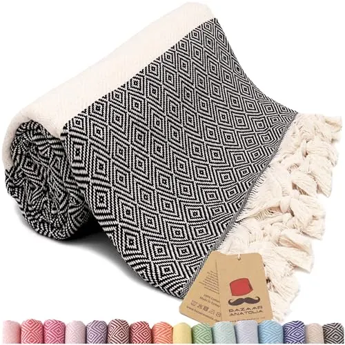 Bazaar Anatolia Turkish Beach Towel Review image 2