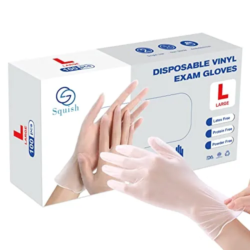 squish Disposable Gloves Review: Vinyl Gloves for Cleaning