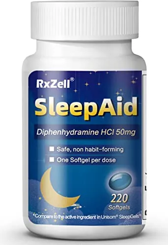 RXZELL Sleep Aid Review: Diphenhydramine Sleep...