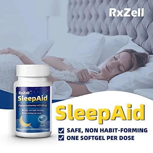 RXZELL Sleep Aid Review: Diphenhydramine Sleep Support image 4
