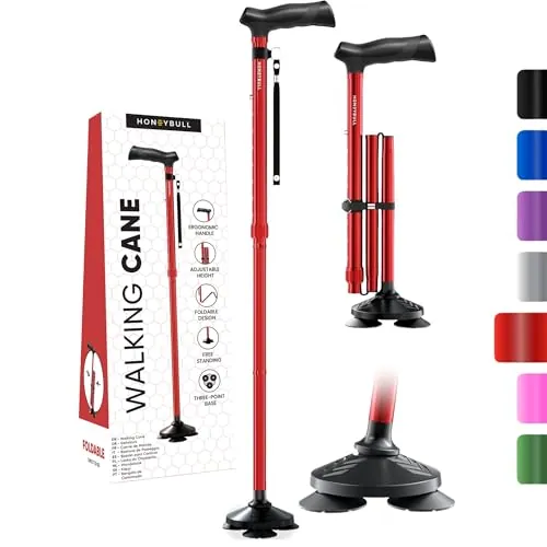 HONEYBULL Walking Cane Review: Foldable Mobility Support image 1
