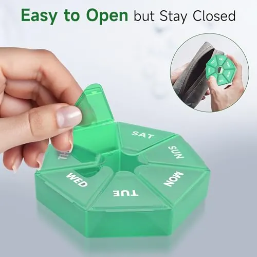 Gelibo Weekly Pill Organizer Review: Compact Travel Pill Box image 6