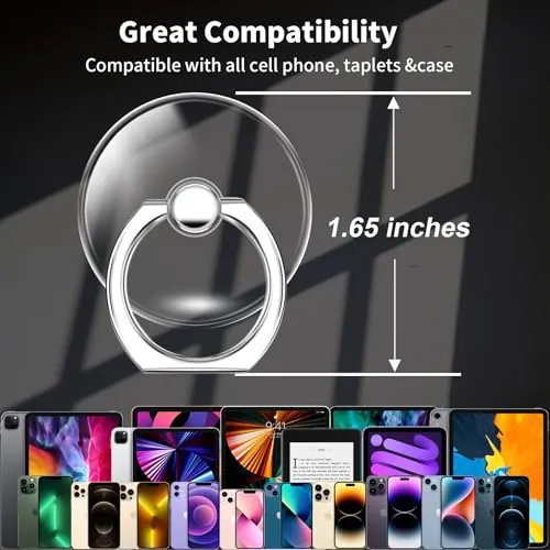 TACOMEGE Clear Phone Grip Review: Ring Holder Stand image 5