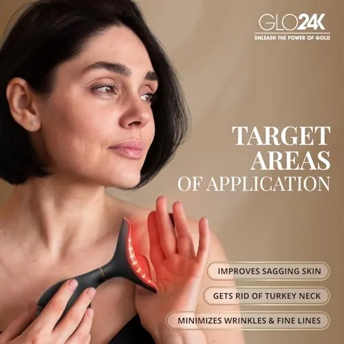 GLO24K Red Light Face & Neck Beauty Device Review image 2