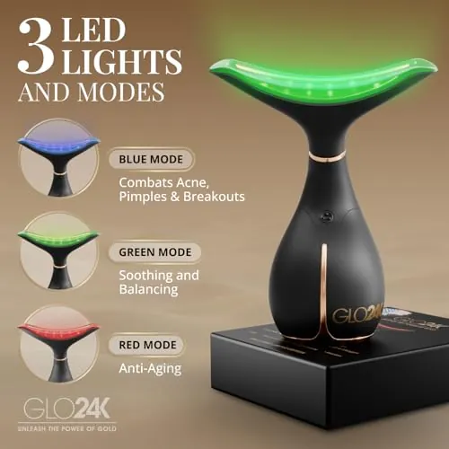 GLO24K Red Light Face & Neck Beauty Device Review image 3