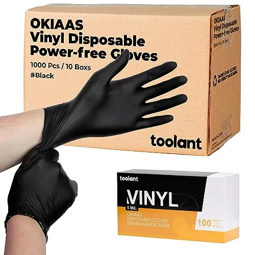 OKIAAS Vinyl Disposable Gloves Review: Food Prep and Cleaning
