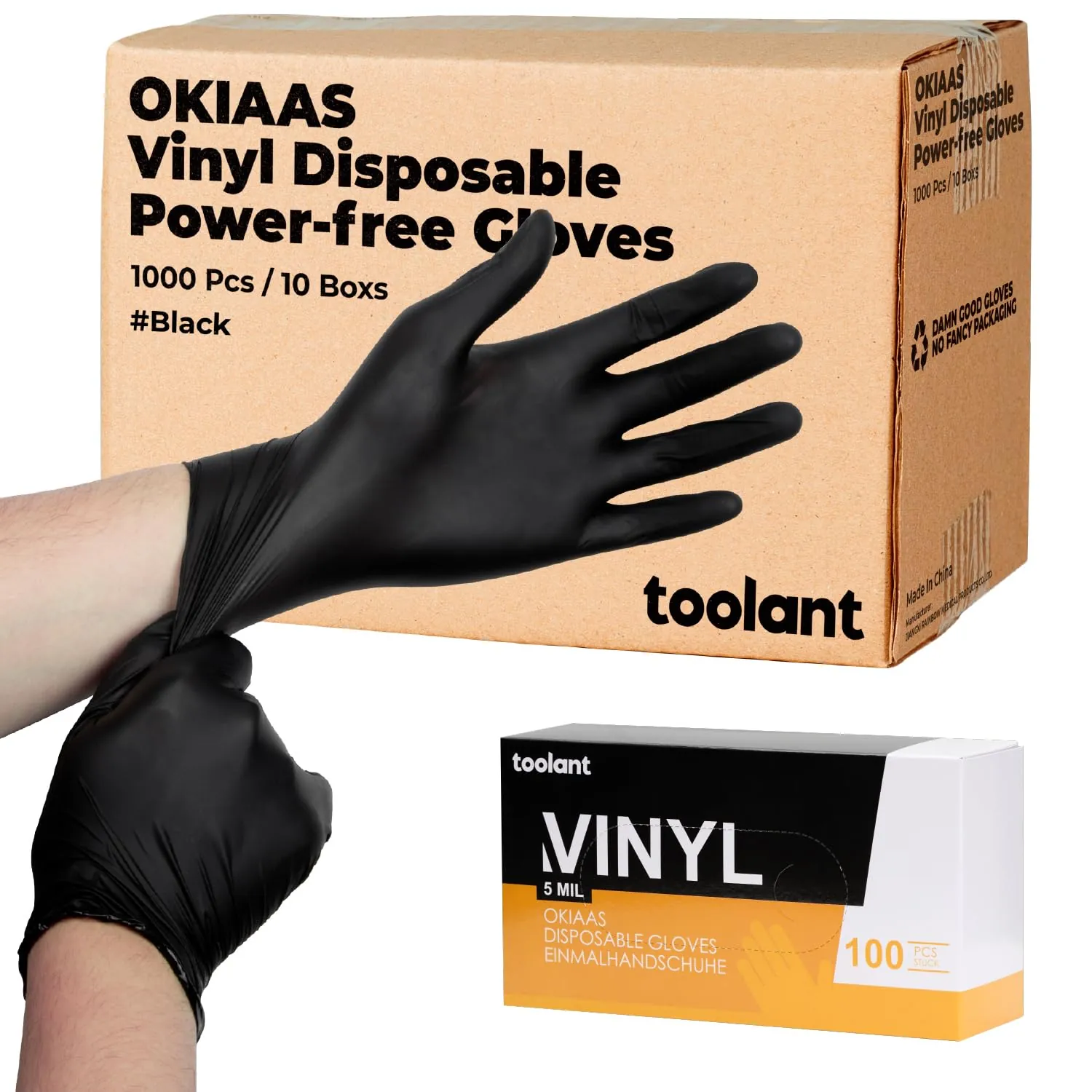 OKIAAS Vinyl Disposable Gloves Review: Food Prep and Cleaning image 8