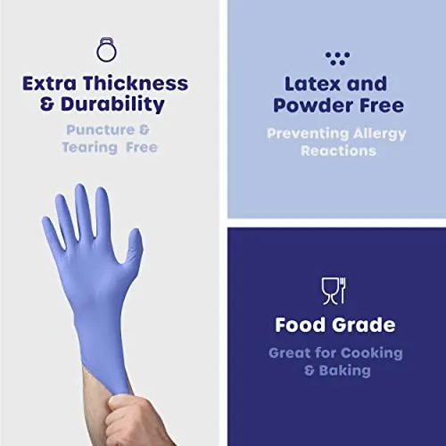 GUSTO Blue Nitrile Gloves Review: 4 Mil Disposable Gloves image 4