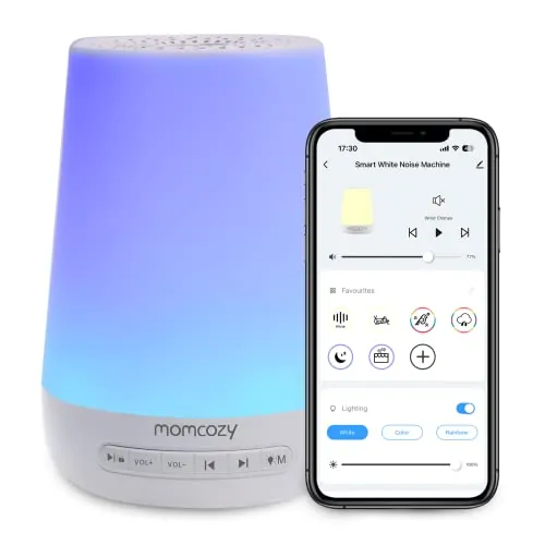 Momcozy White Noise Machine Review: Baby Sleep...