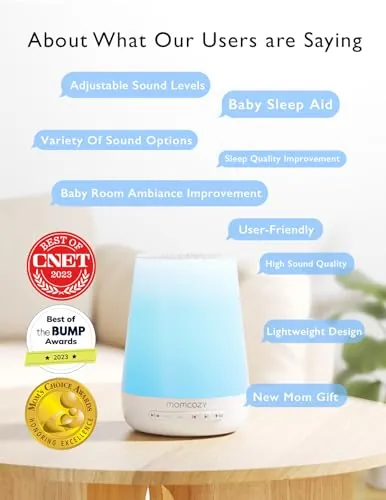 Momcozy White Noise Machine Review: Baby Sleep and Night Light image 3