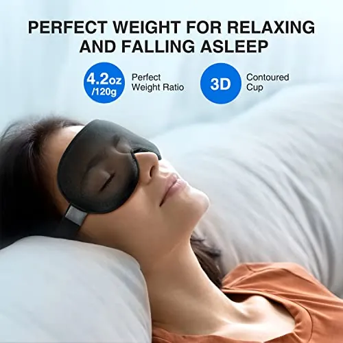 YFONG Weighted Sleep Mask Review: Blackout Sleep Aid image 2