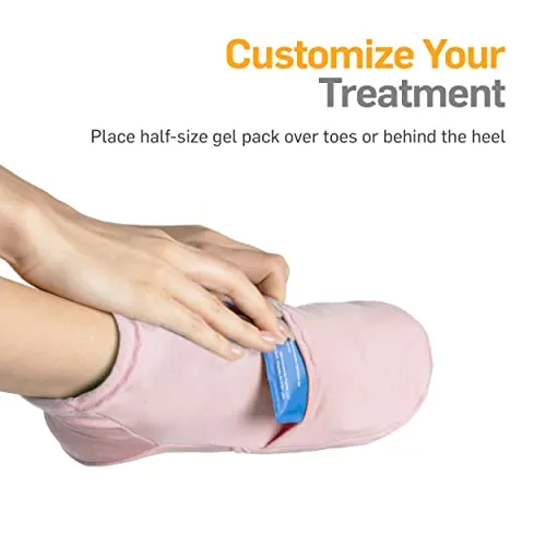 NatraCure Pink Cold Therapy Socks Review: Foot Recovery image 4