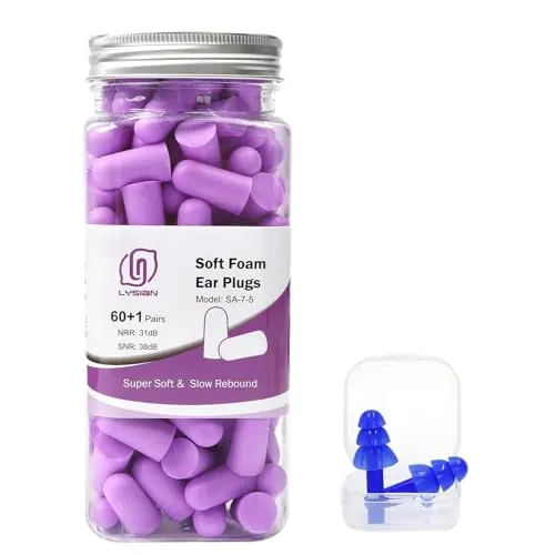 LYSIAN Ultra Soft Foam Earplugs Review for Slee...