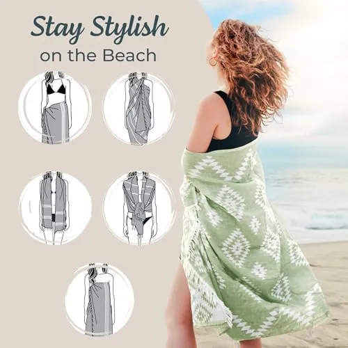 Mebien Turkish Beach Towel Review: Quick-Dry Cotton Travel Towel image 5