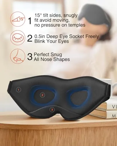 MABAO Sleep Mask Review: Side Sleeper Blackout Eye Mask image 3