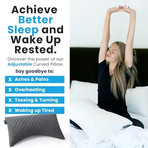 Sidney Sleep Adjustable Curved Pillow Review image 5