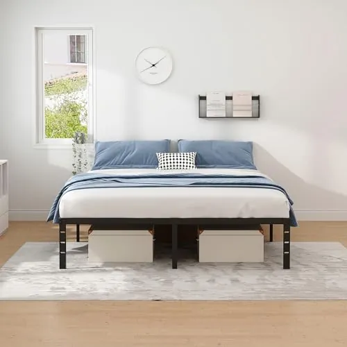 NEW JETO Metal Bed Frame Review: Queen Platform Bed image 3