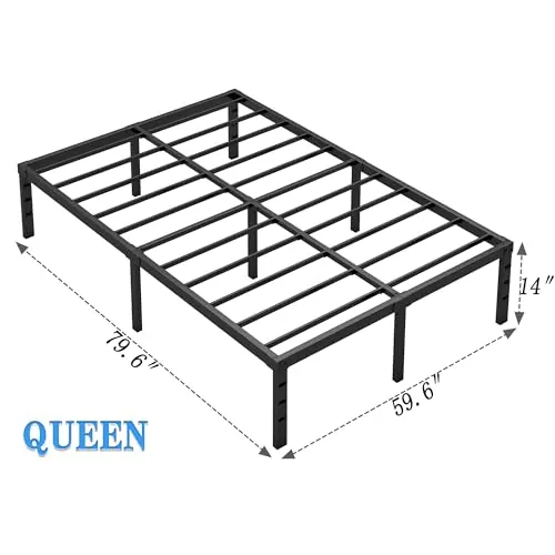 NEW JETO Metal Bed Frame Review: Queen Platform Bed image 4
