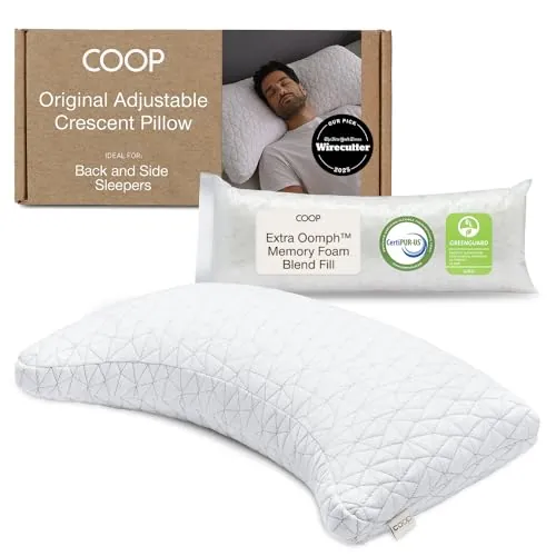 Coop Crescent Adjustable Pillow Review: Sleep Support image 2