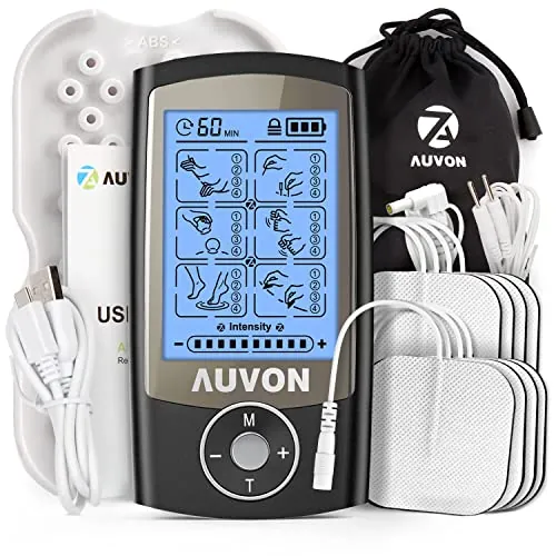AUVON Rechargeable TENS Unit Review for Recovery Use
