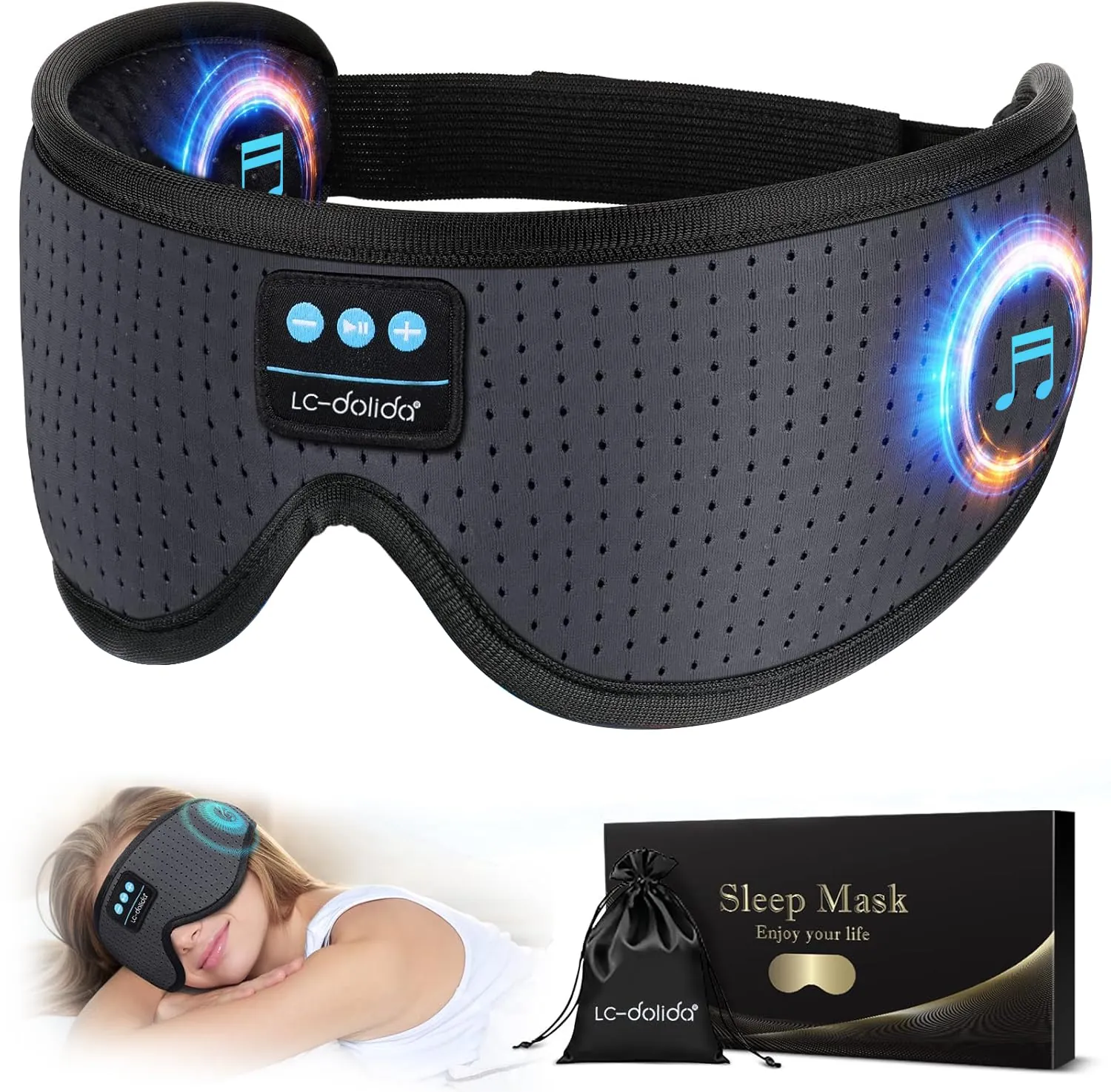 LC-dolida Sleep Headphones Review: Bluetooth Sleep Mask image 8