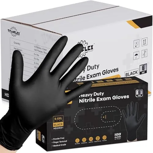 TitanFlex 6-Mil Nitrile Gloves Review: Heavy-Duty Protection