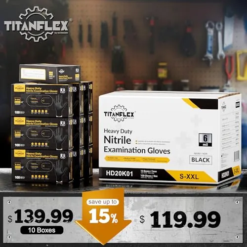 TitanFlex 6-Mil Nitrile Gloves Review: Heavy-Duty Protection image 2