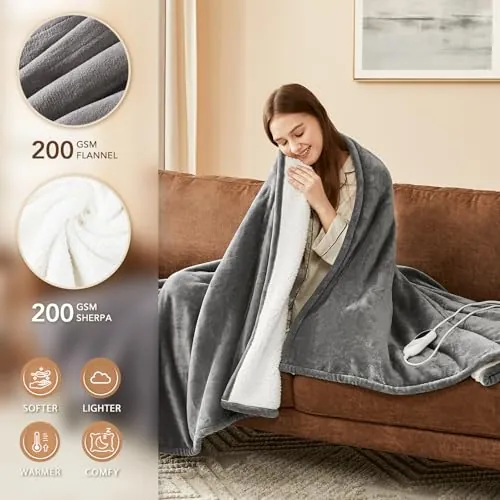 Homemate Heated Blanket Review: Electric Throw for Winter image 3