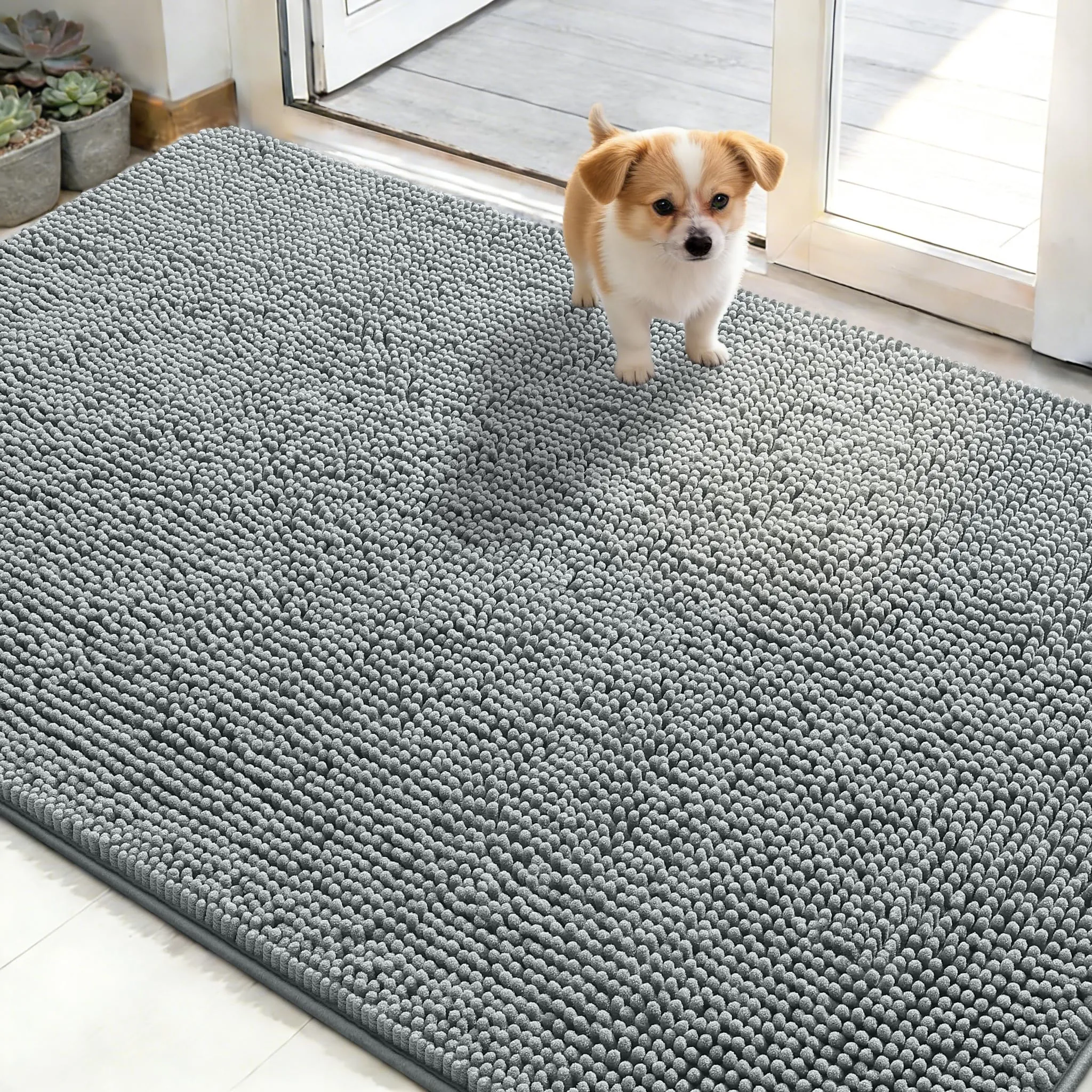 OLANLY Dog Door Mat Review: Washable Muddy Paws Mat