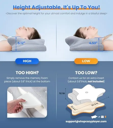Cozyplayer Cooling Pillow Review: Adjustable Neck Support image 5