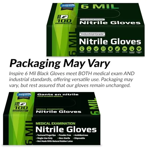 Inspire Black Nitrile Gloves Review: Heavy-Duty 6 Mil image 6