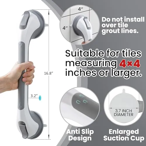 TAILI Suction Grab Bars Review: No-Drill Shower Safety image 4