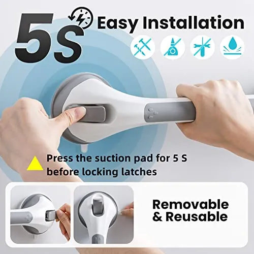 TAILI Suction Grab Bars Review: No-Drill Shower Safety image 5