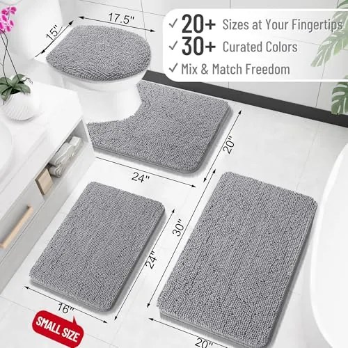 OLANLY Bathroom Rugs Review: Soft Chenille Bath Mat image 3