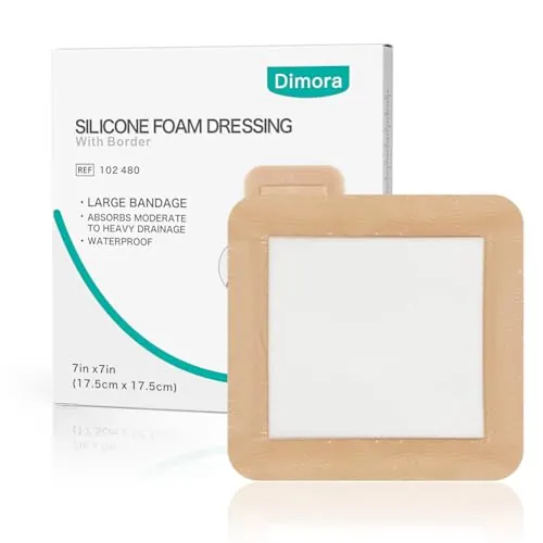 Dimora Large Bandage Review: 7 x 7 Foam Dressing