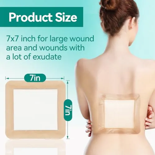 Dimora Large Bandage Review: 7 x 7 Foam Dressing image 4