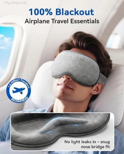 FACEMOON Weighted Eye Mask Review for Sleep and Travel image 2