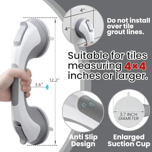 TAILI Shower Grab Bar Review: Removable Bathroom Safety Grip image 4