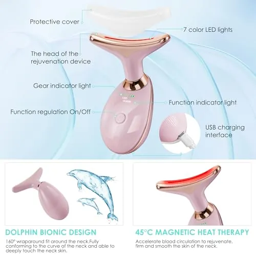 Doset Facial Massager Review: Red Light Face and Neck Wand image 5