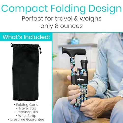 Vive Folding Cane Review: Foldable Walking Cane image 2